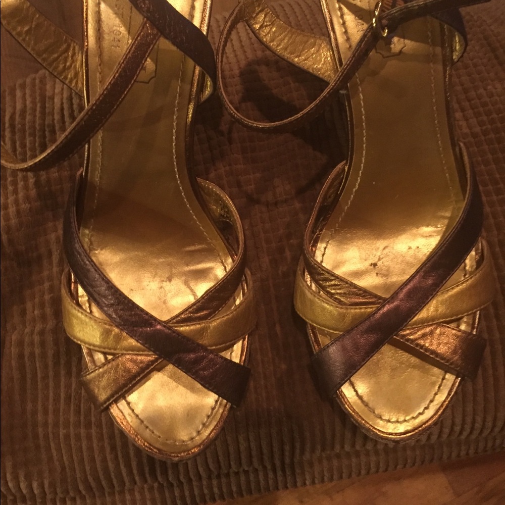 Coach wedge sandals